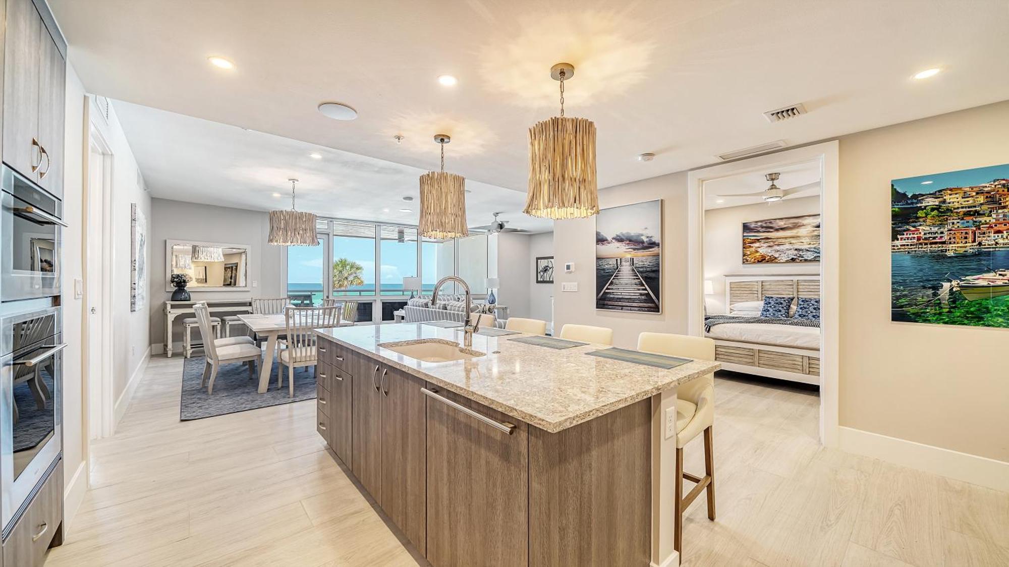Three-Bedroom Apartment with Water View
