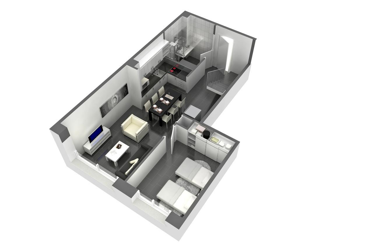 Duplex Appartement met 3 Slaapkamers (3-6 Volwassenen)