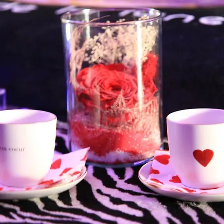 Spa De La Lune - Private Love Room Suite With Terrace And View - Air Conditioned- Double Jacuzzi - Sauna - King Size Bed - Free Wifi - Free Parking - Free Breakfast - Close To Cdg Airport And To The North Of Paris-2